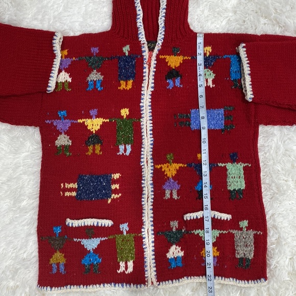 NWT Invisible World Cardigan- Juneau Alaska Neighbors. 100% Wool Size M - Picture 10 of 12